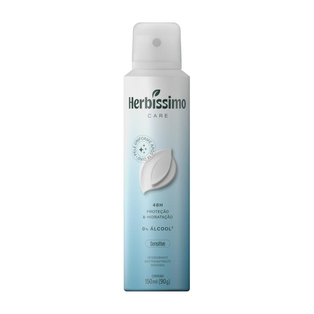 Desodorante Aerossol Antitranspirante Herbissimo Care Sensitive 150ml
