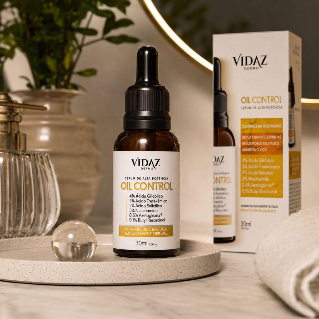 Sérum Facial Oil Control Anti Oleosidade Acne Cravos Skazi Vidaz 30ml