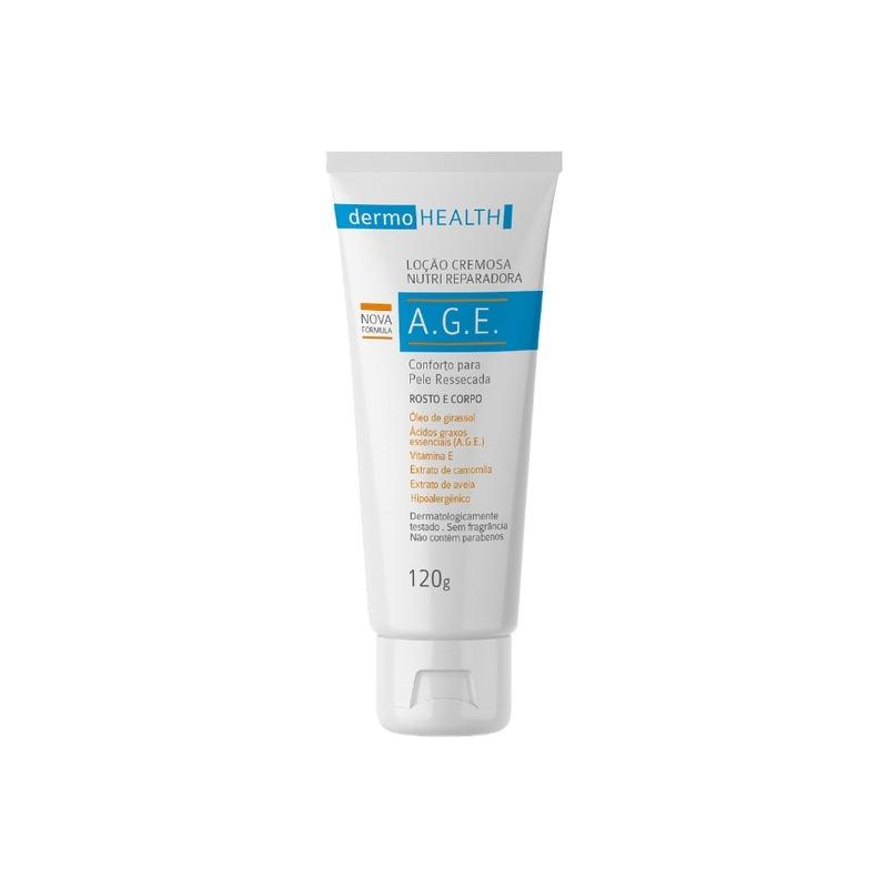 Loção Cremosa Nutri Reparadora Dermo Health A.g.e. Rosto E Corpo 120g