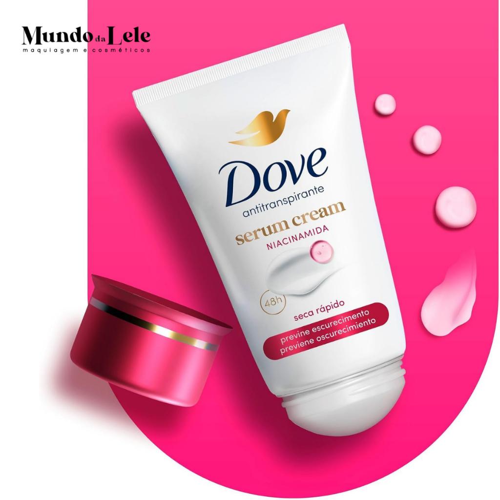 Kit C/2 Desodorante Dove Creme Sérum Niacinamida Previne Escurecimento 50G