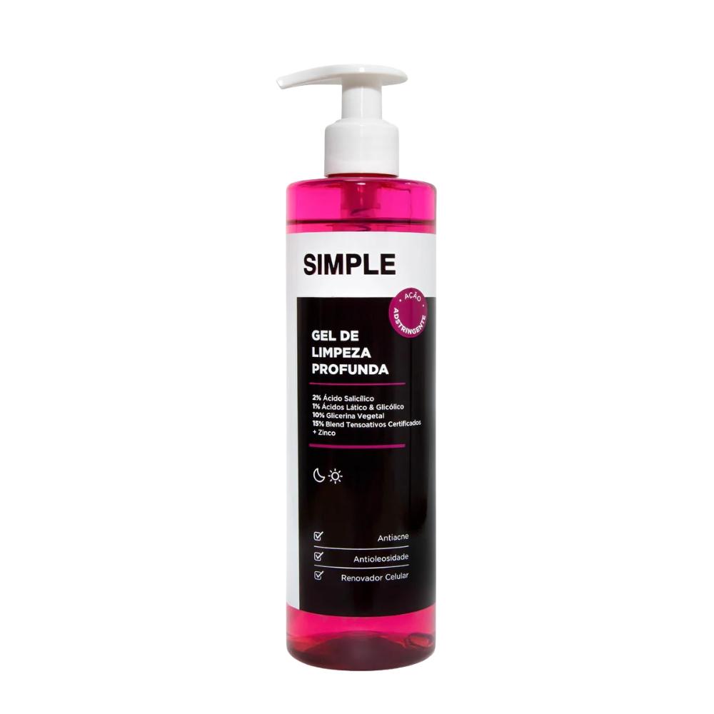 Kit Rotina Pele Acneica - Gel De Limpeza Profunda + ULTRA Sérum Ácido Salicílico Simple Organic