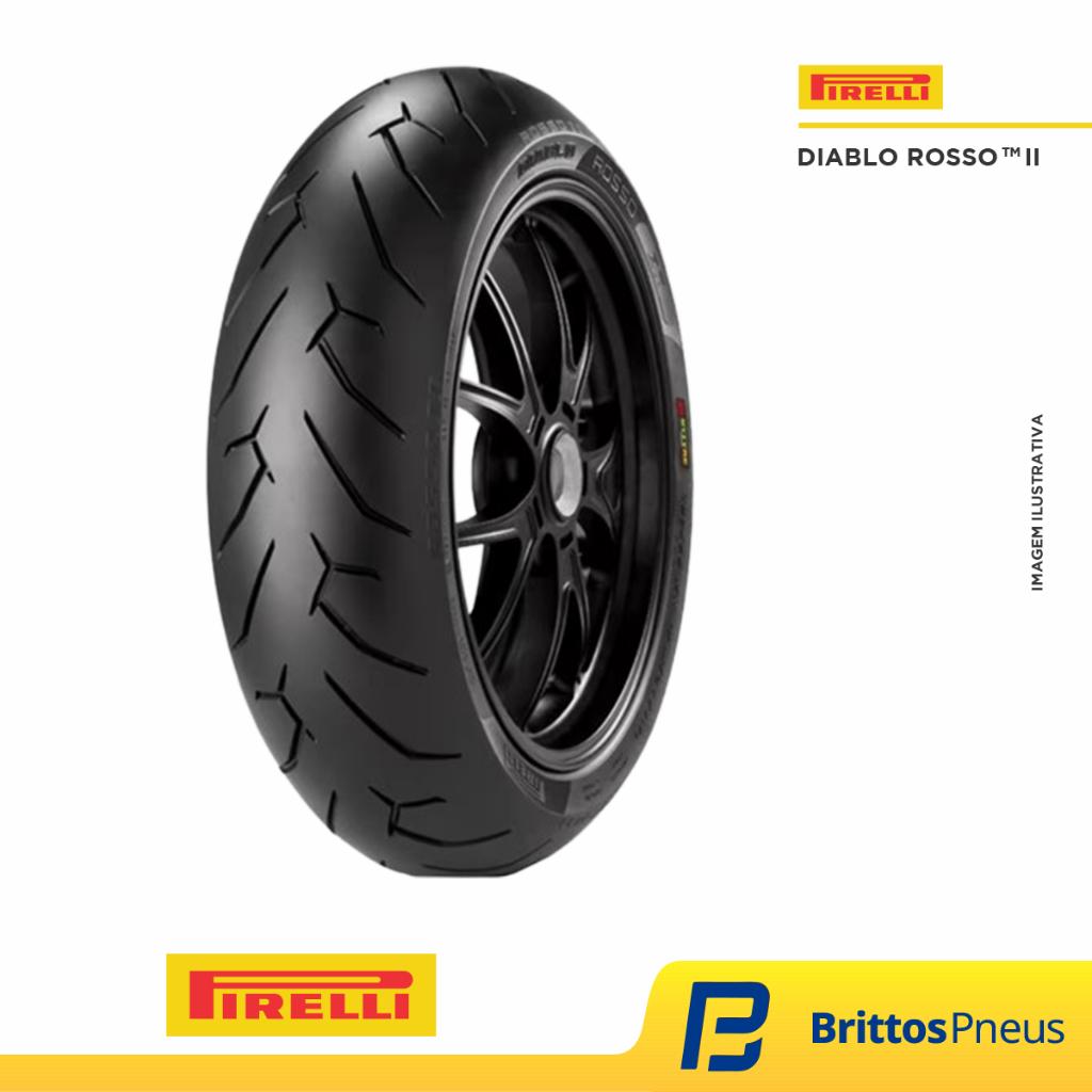 Pneu Moto Pirelli Aro 17 Diablo Rosso Ii 140/60r17 63H Tl - Traseiro
