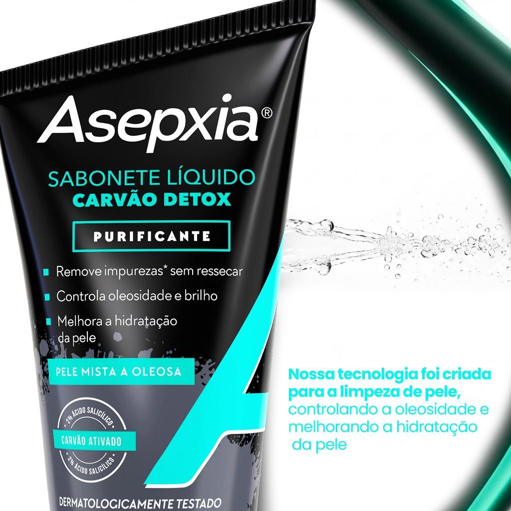 Sabonete Líquido Asepxia Detox 150ml - Purificante E Antioleosidade