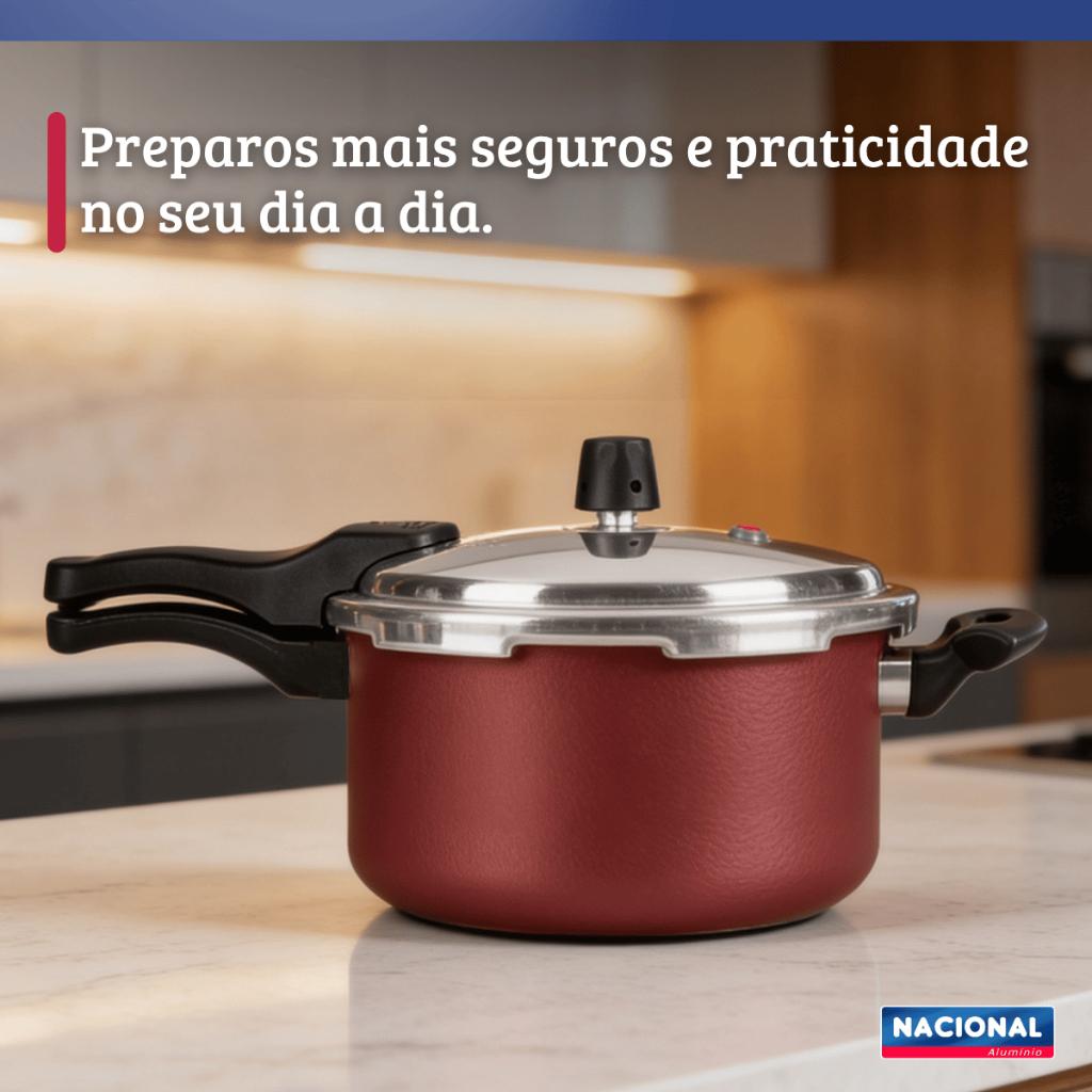 Panela De Pressão Antiaderente Fechamento Externo 3L Nacional