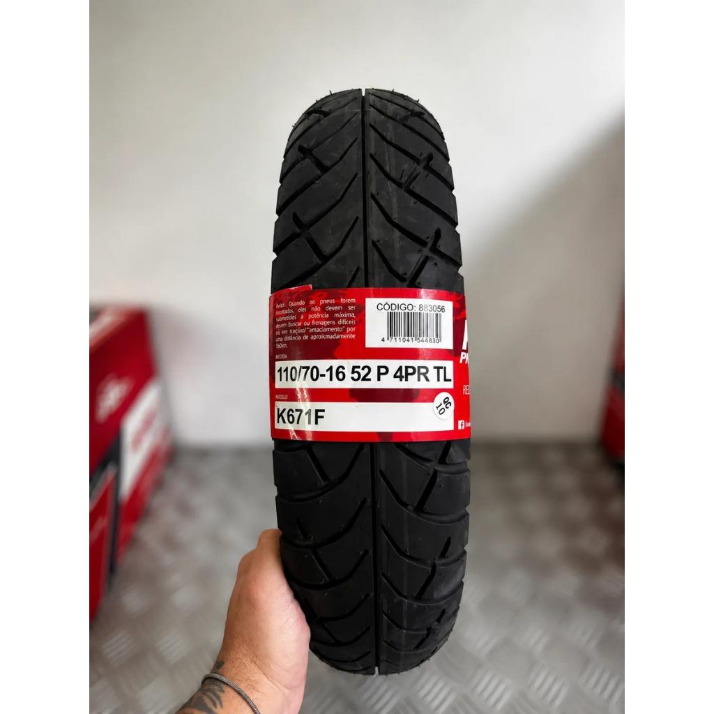 Par Pneu Moto Kenda 110/70-16 + 130/70-16 K671 Custom Dianteiro Traseiro 52P 61S