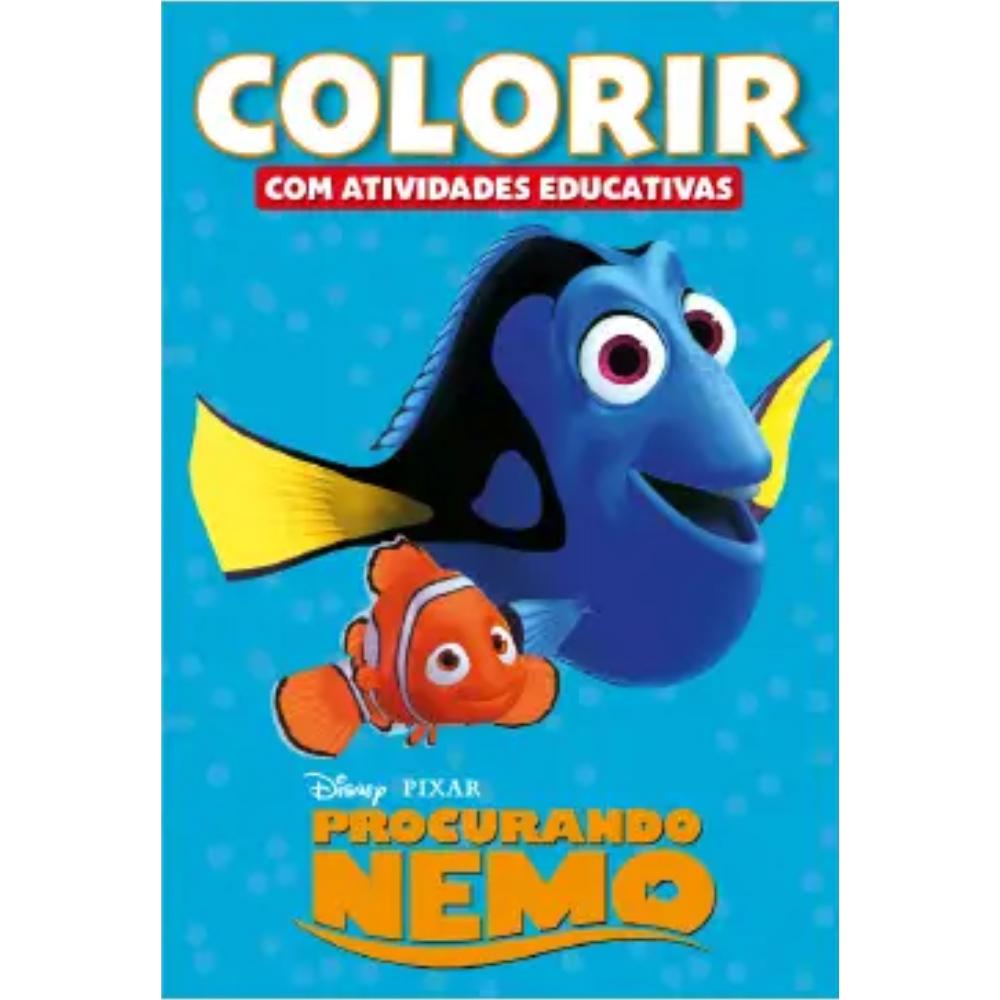 Kit 4 Livros De Colorir Disney Atividades Educativas