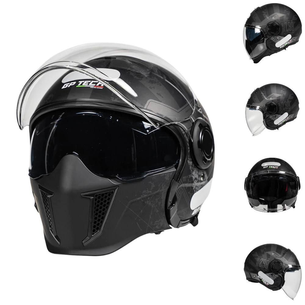 Capacete Gp Tech Op13a Zoom Queixo Removivel Dupla Viseira