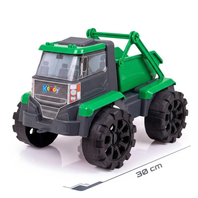 Carrinho Caminhão De Construção Grande 30cm Caçamba Betoneira Articulado Linha Forte Brinquedo Menino 1 Ano Queen Shop