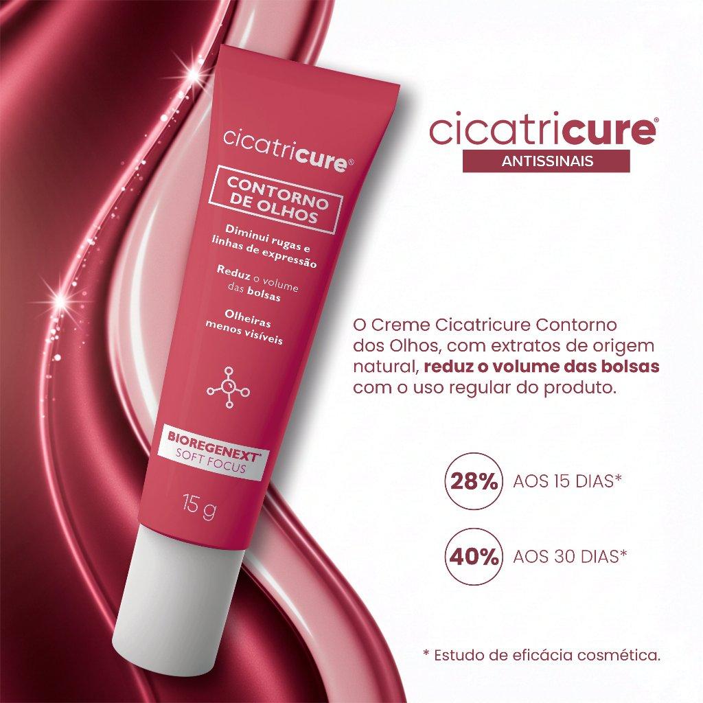 Creme Cicatricure Contorno Dos Olhos 15g - Diminui Rugas Com Tecnologia Bioregenext