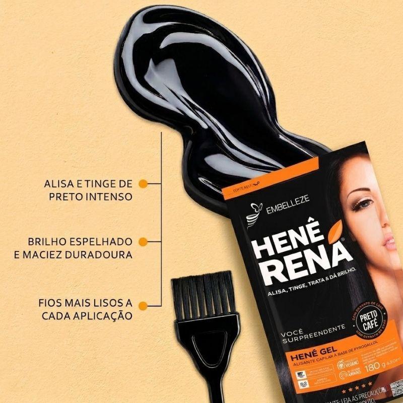 Alisante Henê Rená Embelleze Preto Café