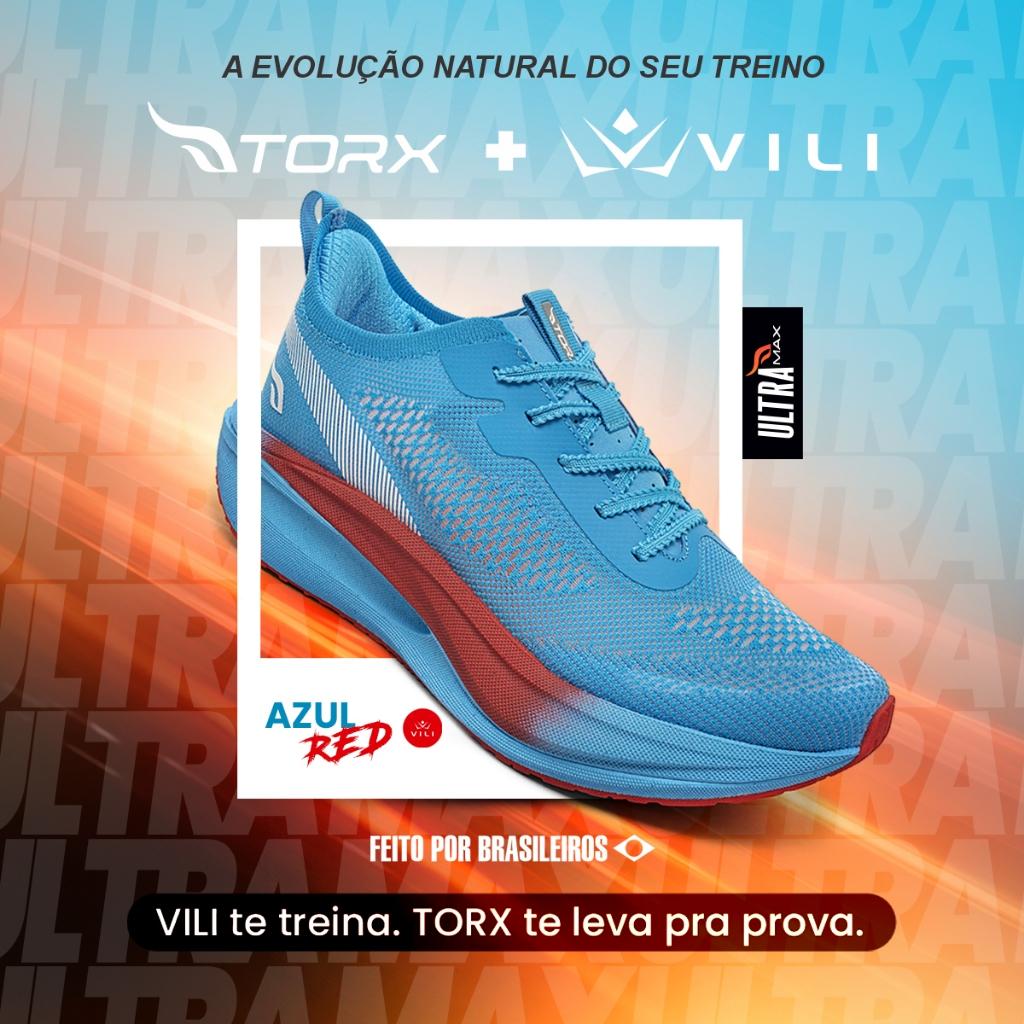 Tênis Torx + Vili ULTRA MAX Corrida Placa Propulsão Running Performance Leve Confortável 220g