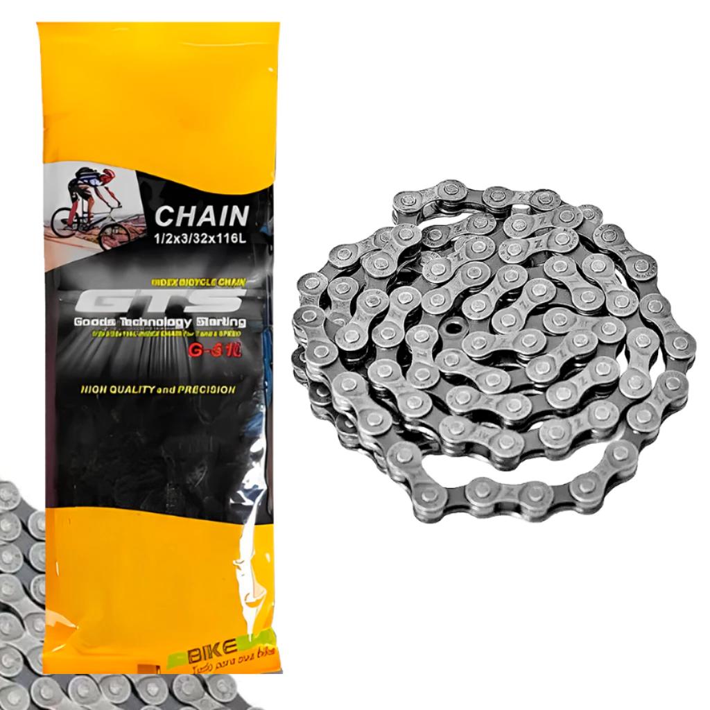 Kit Catraca Gts 7V + Corrente Index G-51l 116 Elos Para Bike 21 Marchas