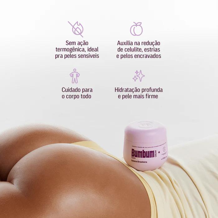Kit Pele Renovada Bumbum Cream + Esfoliante E Bumbum Suave