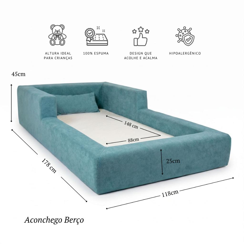 Cama Montessoriana Berço Aconchego 100 Espuma Keiko