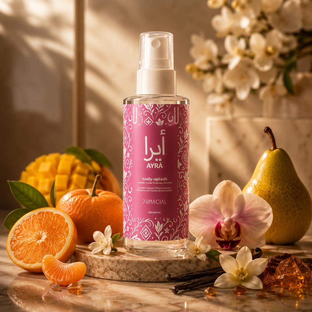 Body Splash Feminino Arabe Ayra 100ml - Primacial Perfume Floral