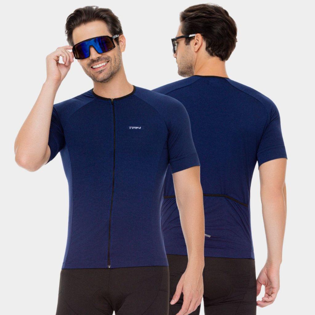 Camisa Camiseta Masculina Ciclismo Premium Manga Curta Zíper Total Elite Pedal Bike Mtb Speed