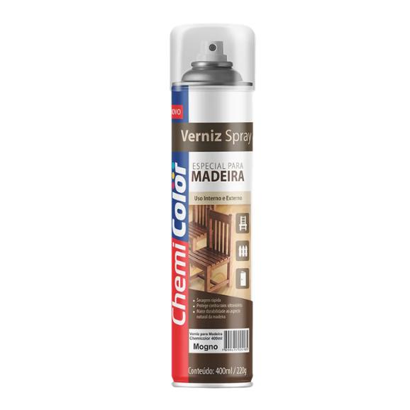 Verniz Spray Especial Para Madeira Natural/Imbuia/Mogno 400ml Chemicolor