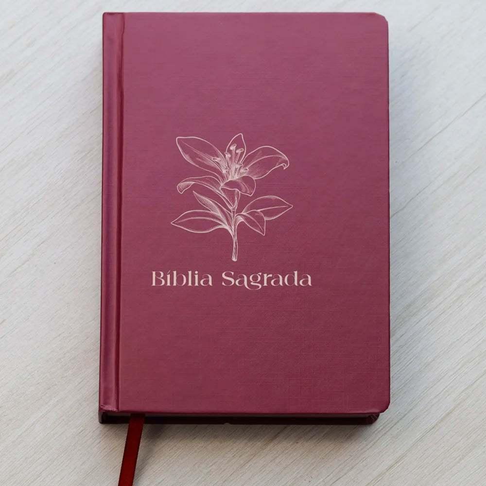 Kit Livro Bloco De Anotações Capa Brochura E Bíblia Sagrada Feminina Nvi Letra Normal Capa Dura
