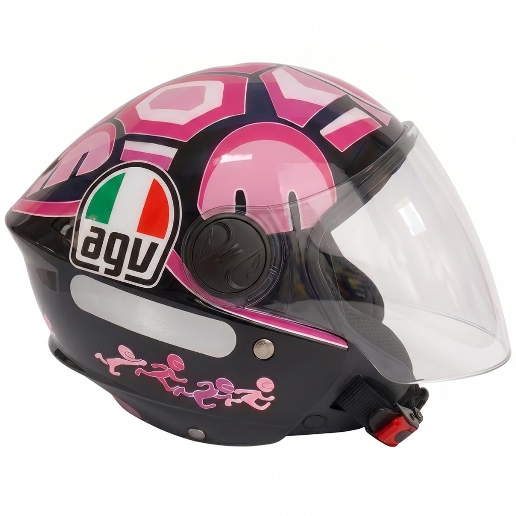 Capacete Liberty New 3 Personalizado Tartaruga Vr Rosa
