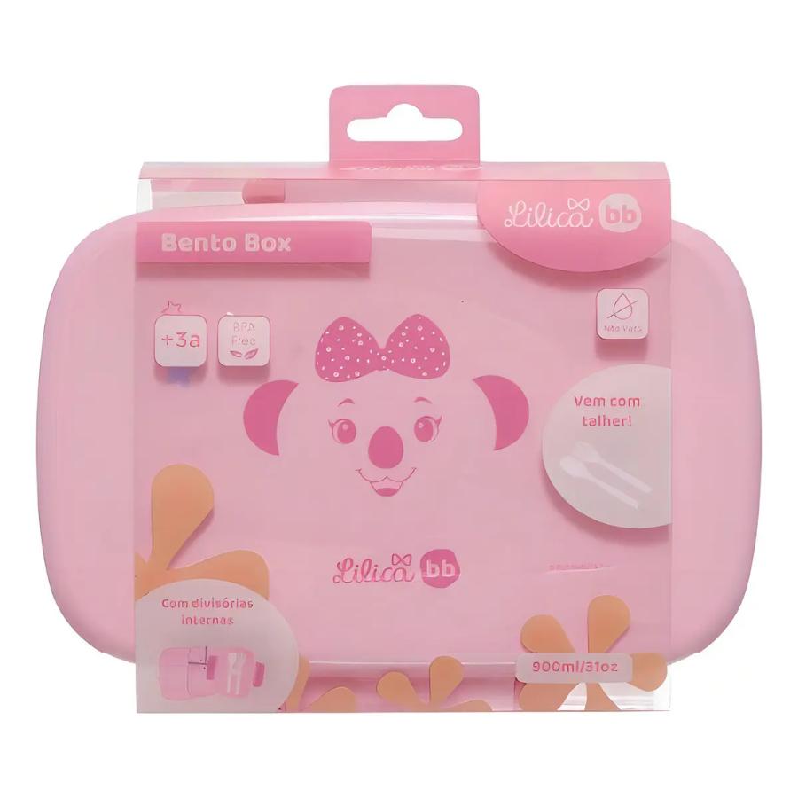 Bento Box Vácuo 900ml Lilica Ripilica Acompanha Garfo E Colher Original - Pacific
