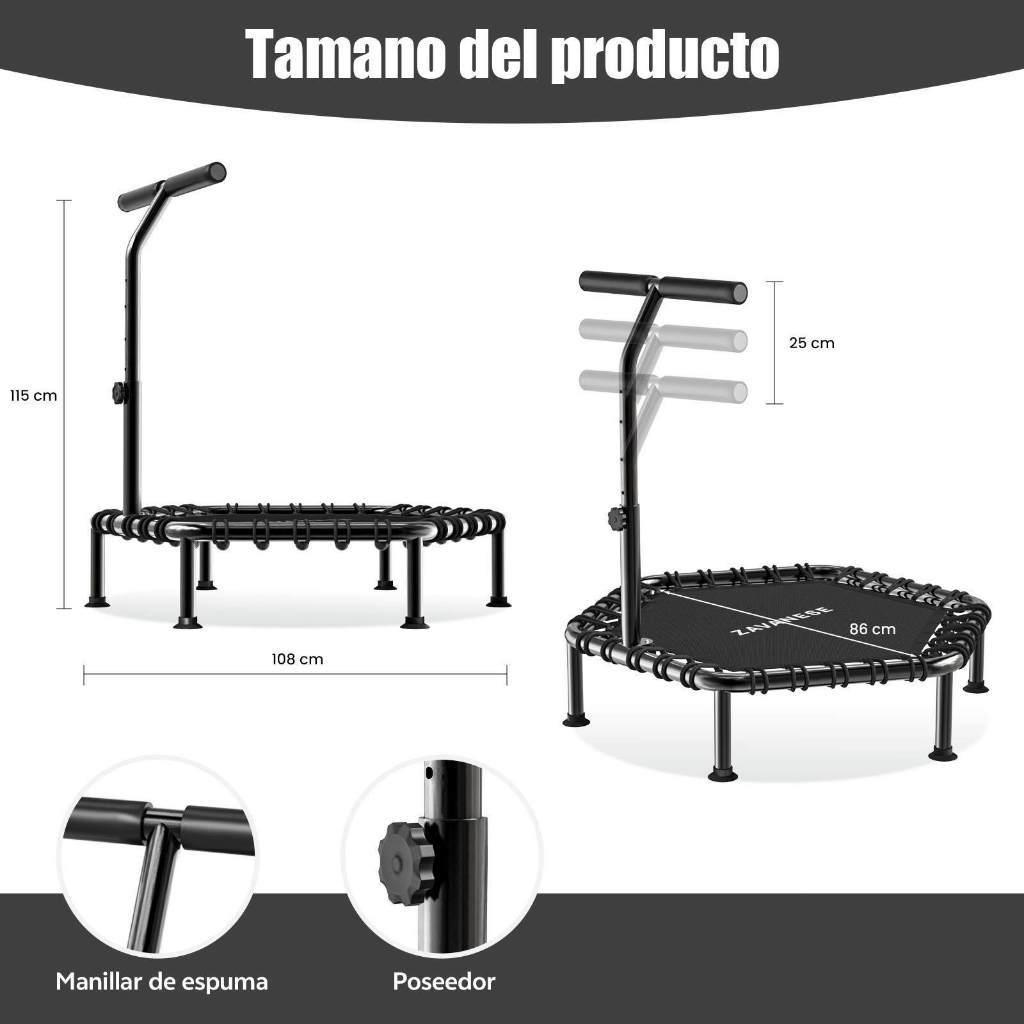 Jump Profissional Cama Elástica 112cm Trampolim Fitness Até 250kg Para Academia E Uso Doméstico