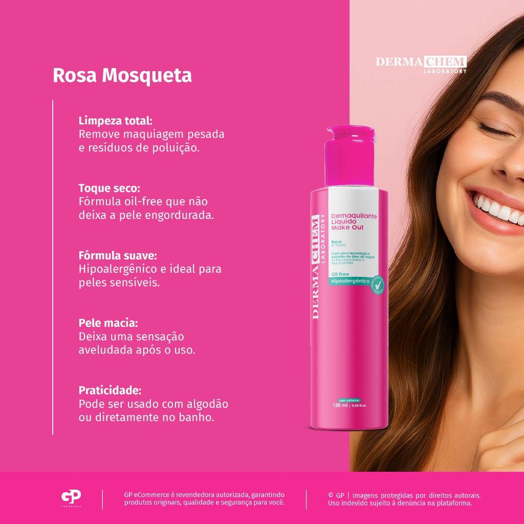 Demaquilante Líquido Make Out 120ml Dermachem