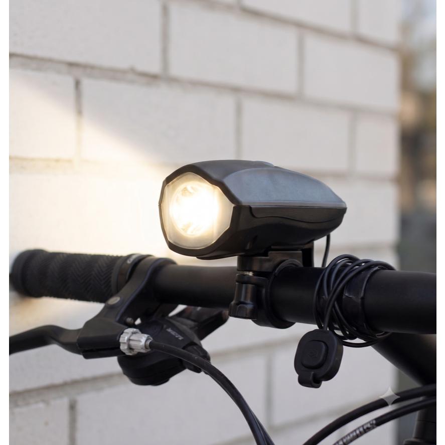 Farol Com Buzina Absolute 1 Watt 2 Sons Recarregavel Resistente A Chuva