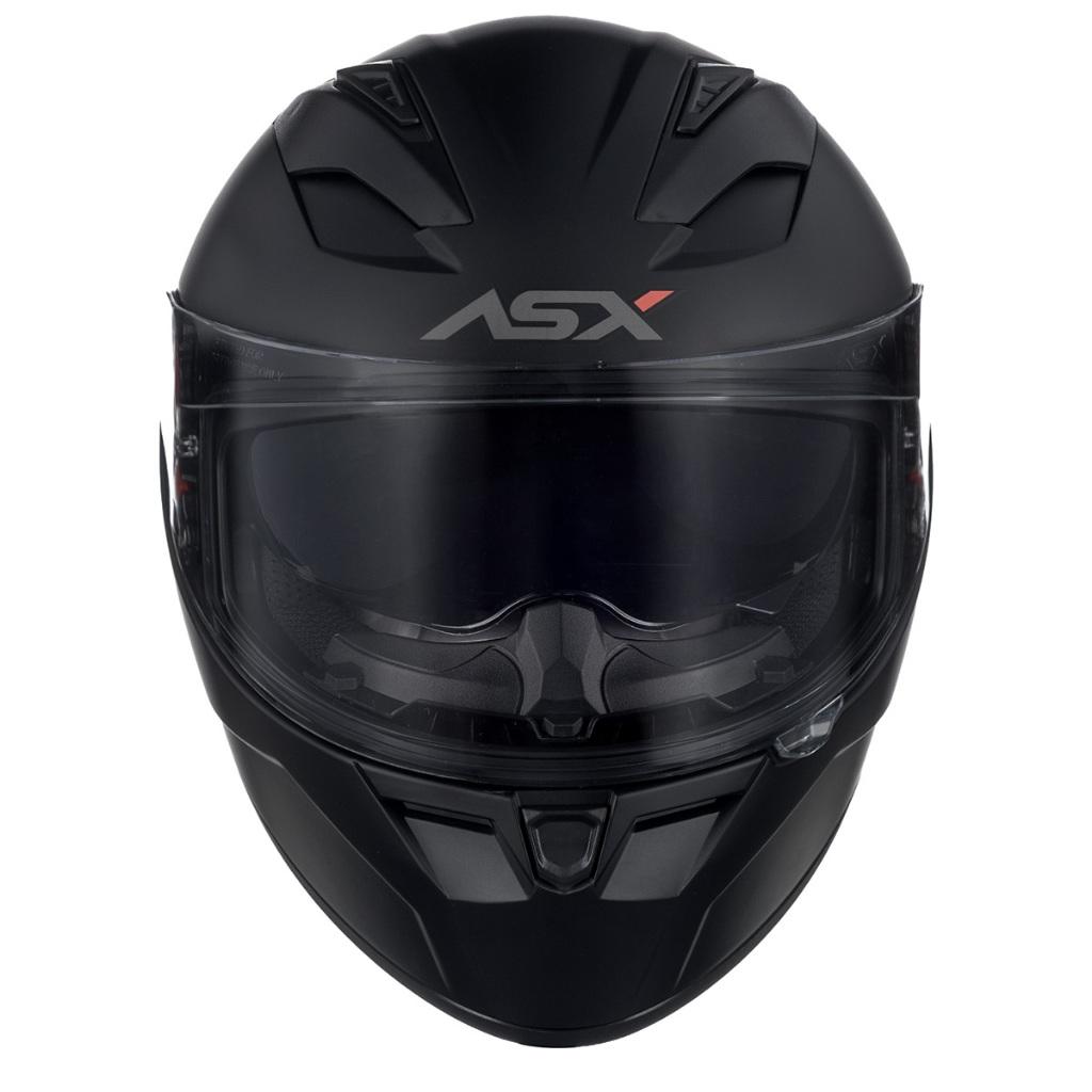 Capacete Moto Asx City Solid Sv Visor Solar Cor Preto Grafite Fosco Tamanho Do Capacete 58 Liso