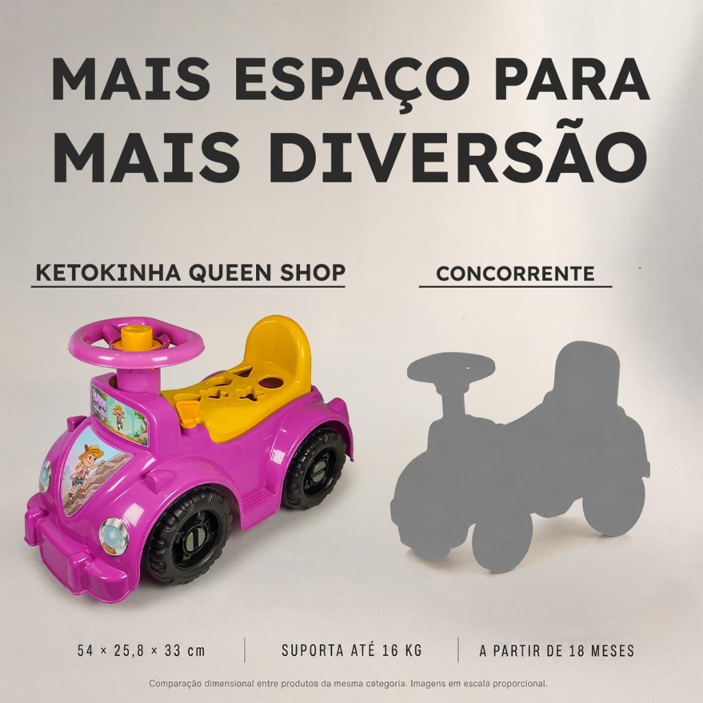Quadriciclo Andador Infantil Spider Aranha + Vários Modelos +18 Meses Carrinho Educativo Peças Encaixar Motoca Triciclo