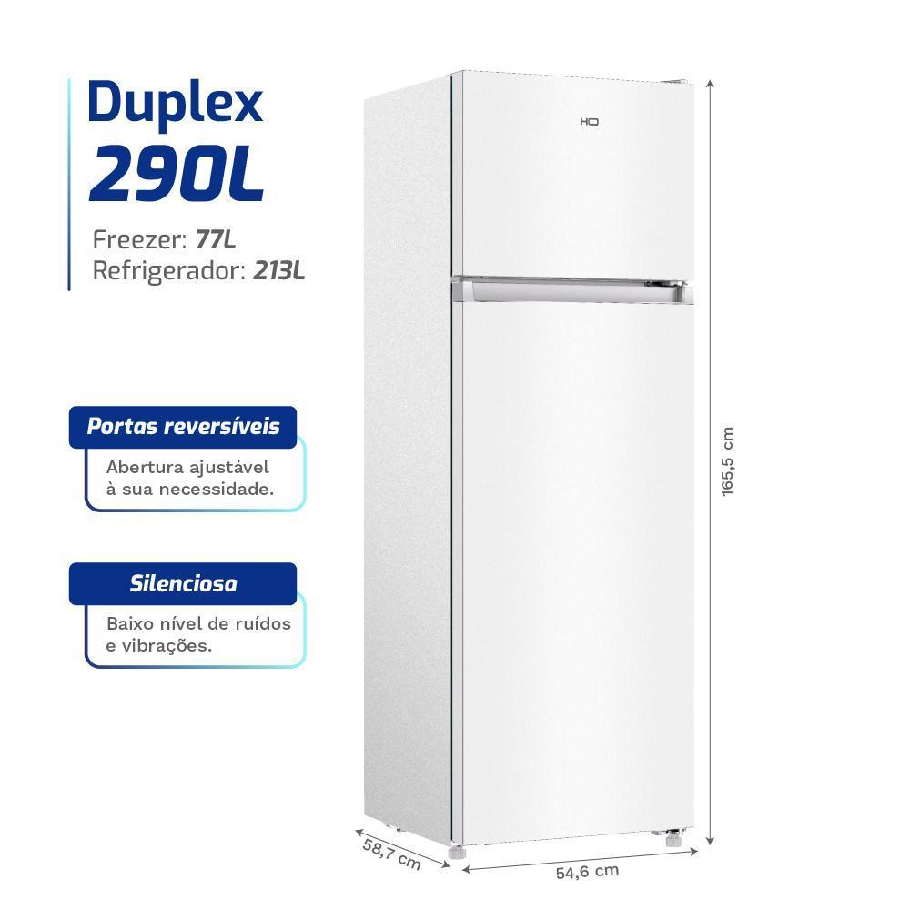 Geladeira Refrigerador Hq Defrost 290 Litros Branco Hq-290rdf