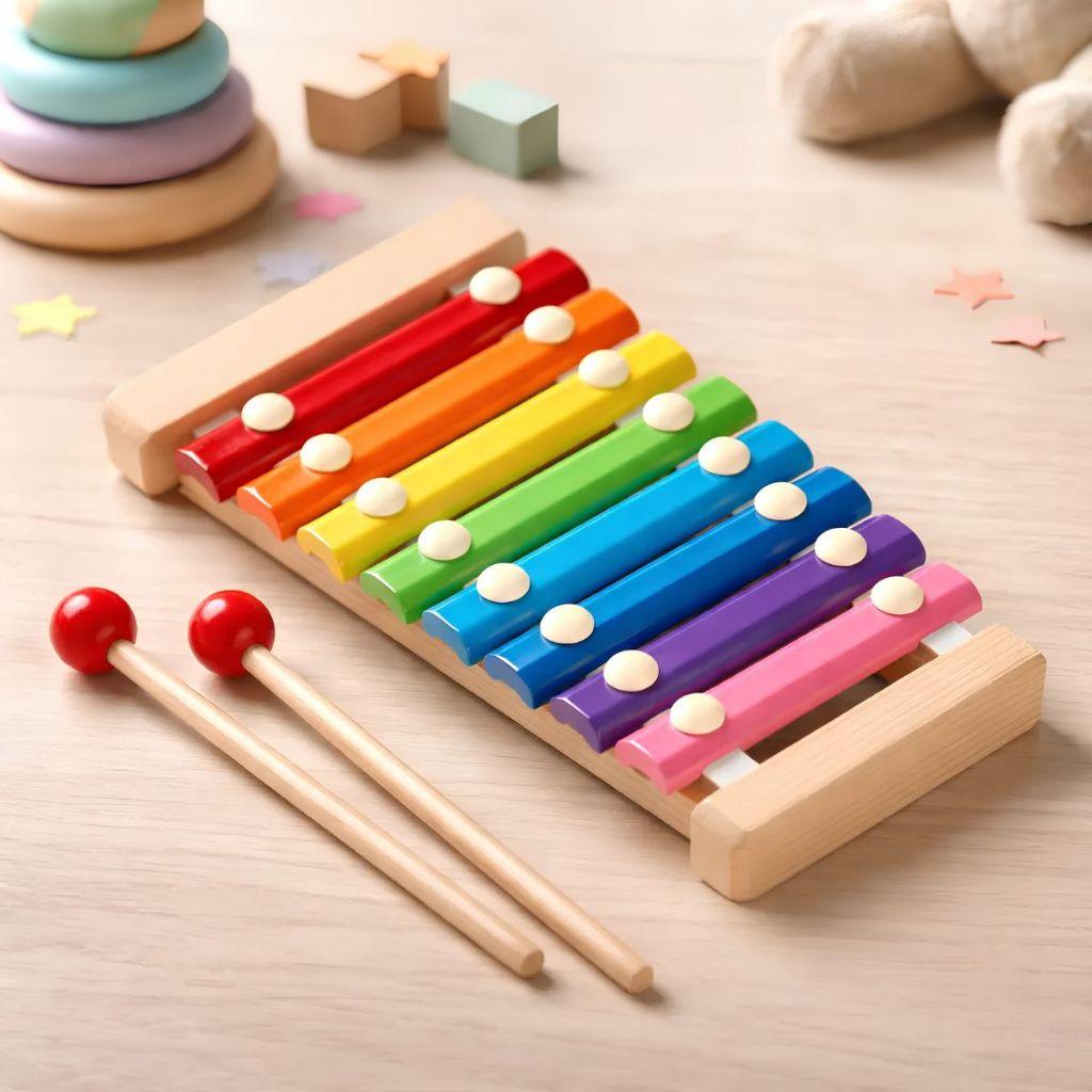 Brinquedo Pedagógico Educativo Musical Pedagógico Montessori Colorido Crianças Pequenas