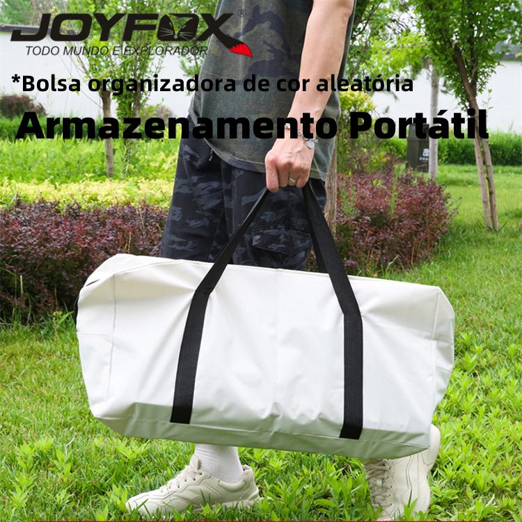 Kit Mesa E Cadeiras Dobráveis Para Camping Conjunto Portátil Em Aço Mesa Picnic Praia Churrasco Joyfox