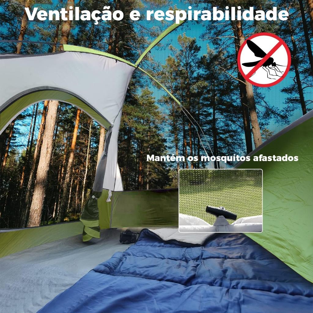 Forestdog Barraca Camping 10 Pessoas Acampamento280 280 180cm Impermeavel 2000mm