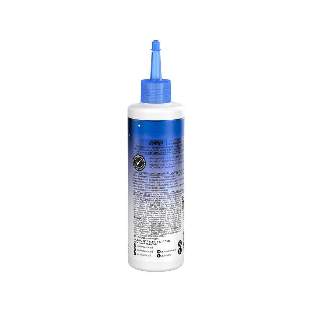 Kit Shampoo E Condicionador 200ml + Tônico Noturno Sos Bomba Crescimento