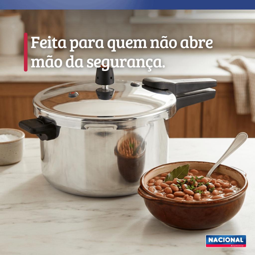 Panela De Pressão Fechamento Externo 5L Polido Nacional