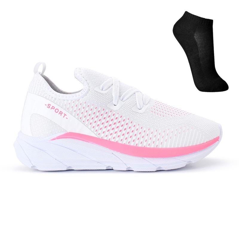 Tenis Meia Feminino Masculino Esportivo Treino Academia Light Sport + Meia