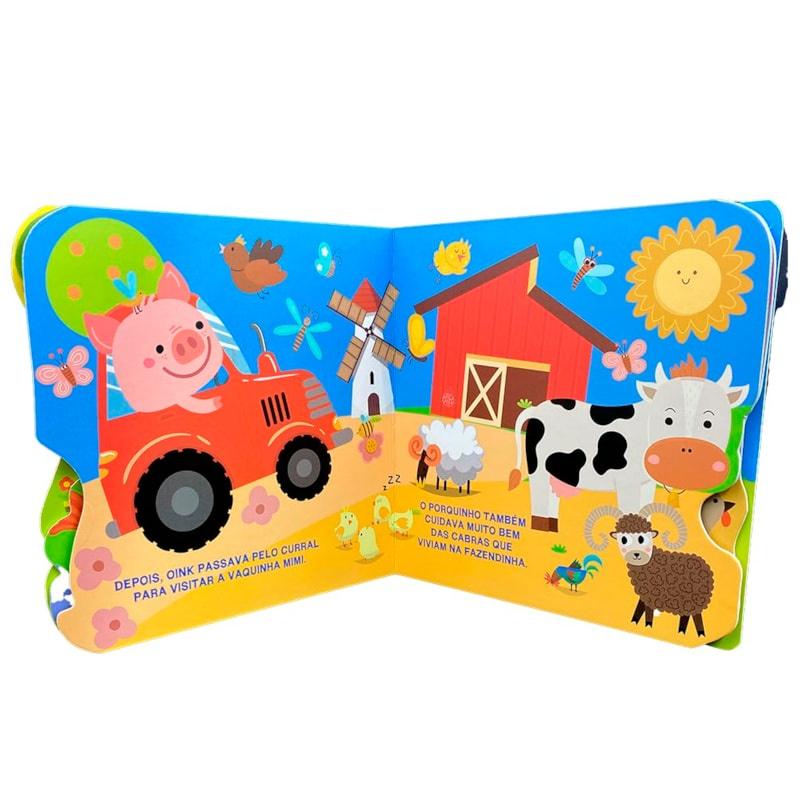 Livro Coleção Diversão Com Os Veículos Oink E O Seu Trator
