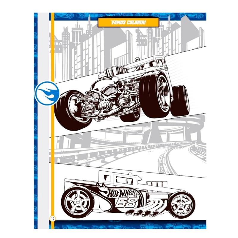 Livro Hot Wheels Mais De 1000 Adesivos