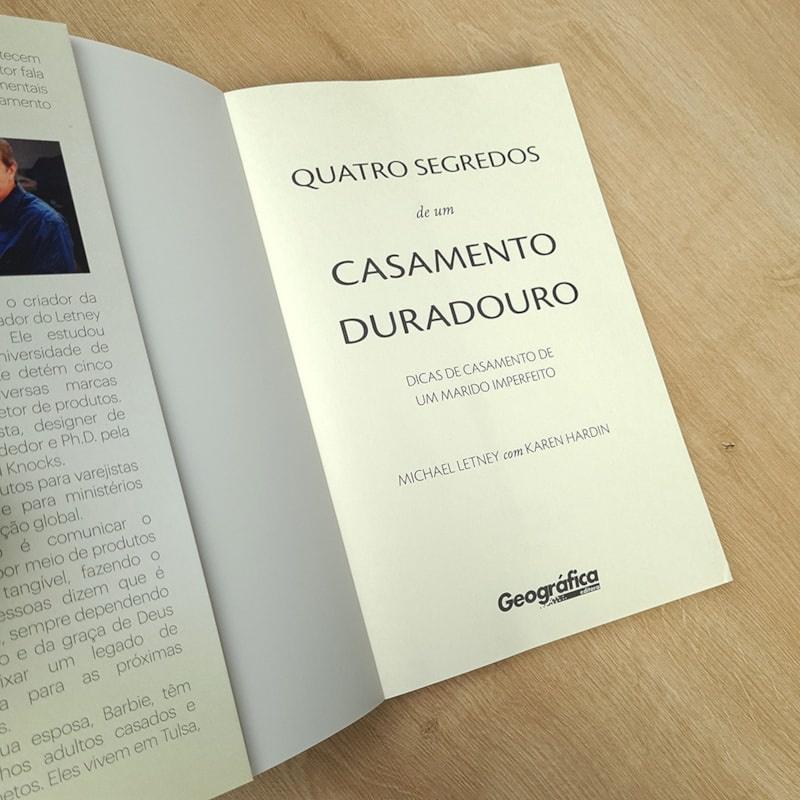 Livro Quatro Segredos Para Um Casamento Duradouro Michael Letney