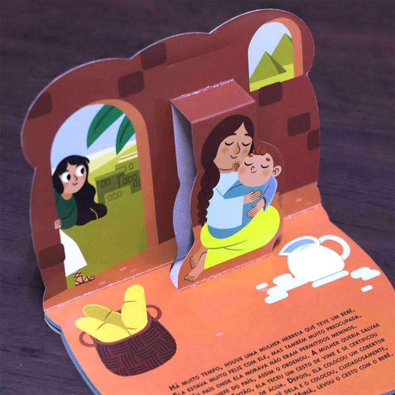 Livro Bíblicos Pop-up A História De Moisés 3 Anos