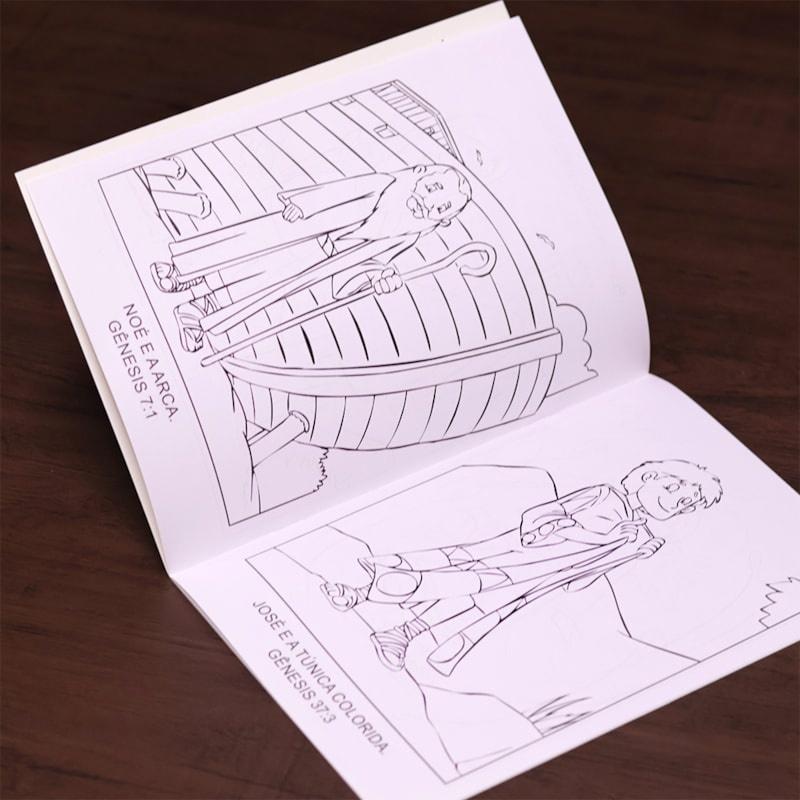 Livro Vamos Colorir A Bíblia Personagens Bíblicos 4 Anos