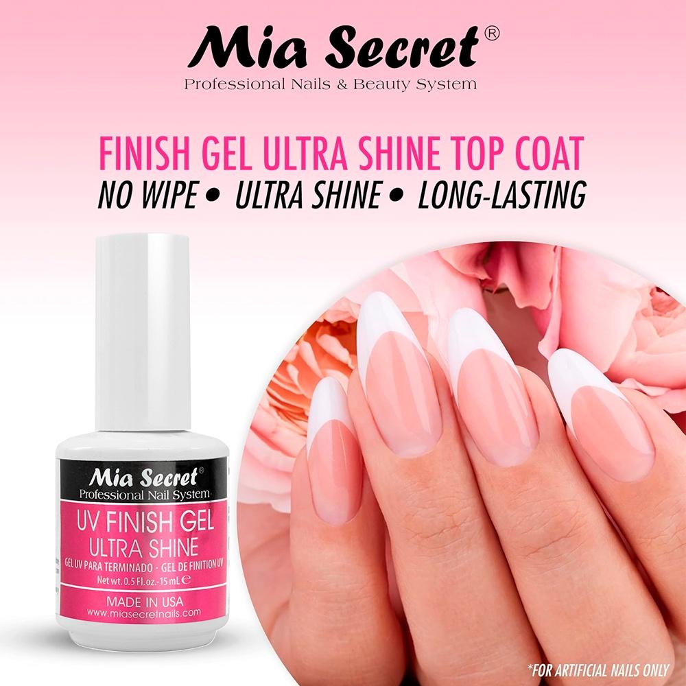 Gel Acabamento Uv Mia Secrets Para Unhas Acrílica 15ml