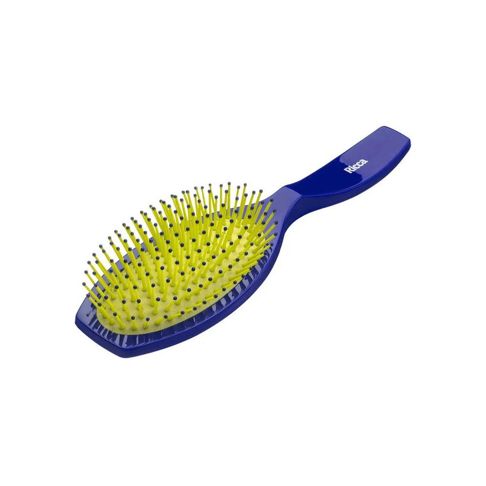Escova Para Cabelo Ricca Desenbaraçante Oval Blue