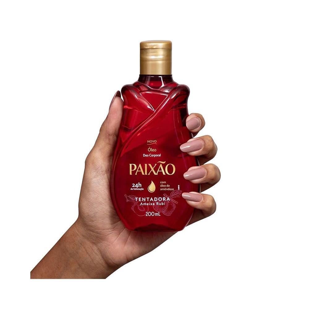 Óleo Corporal De Amêndoas Paixão Tentadora Ameixa Rubi 200ml