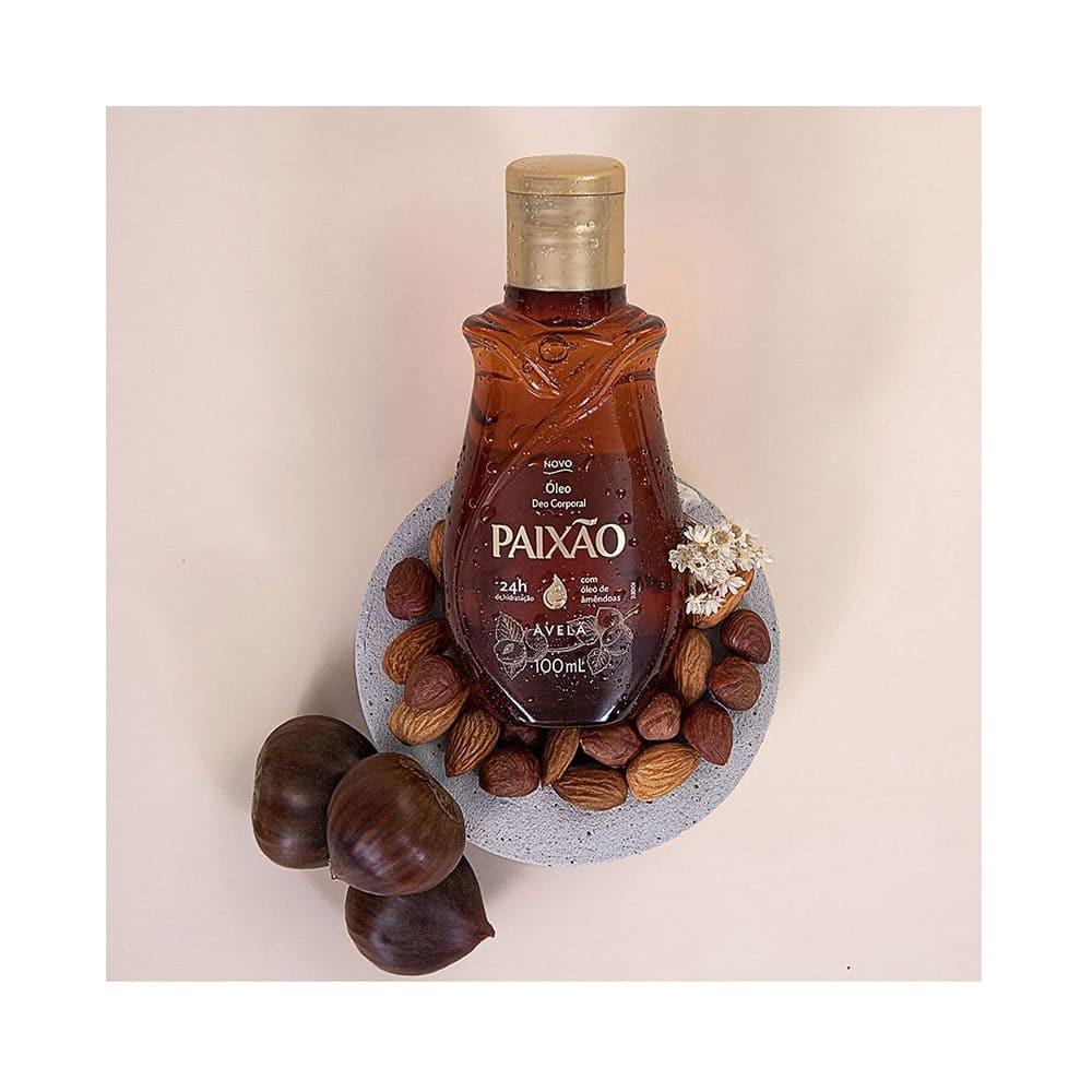 Óleo Corporal De Amêndoas Com Avelã Paixão Ação Desodorante 100ml