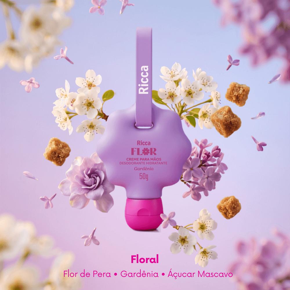 Creme Para Mãos Deo Hidratante Ricca Flor Gardênia 50ml