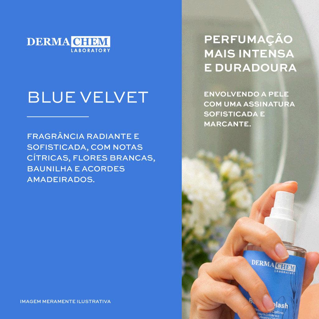 Body Splash Glow Dermachem 200ml Perfume Corporal Blue Velvet