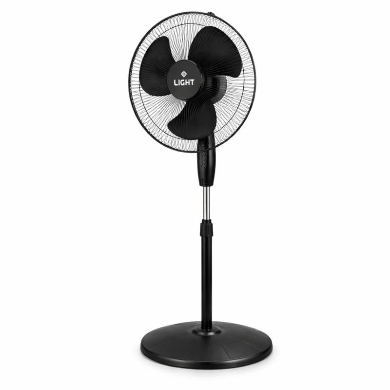 Ventilador De Coluna Light 3 Pas Turbo Silencioso 40cm Com Ajuste De Altura