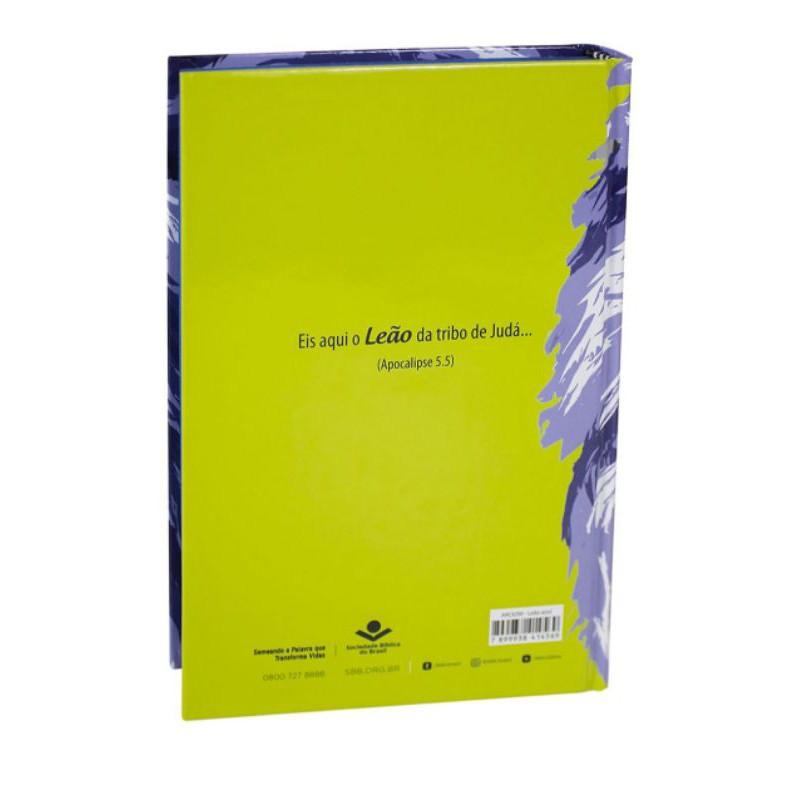 Bíblia Sagrada Arc Letra Normal Capa Dura Leão Azul