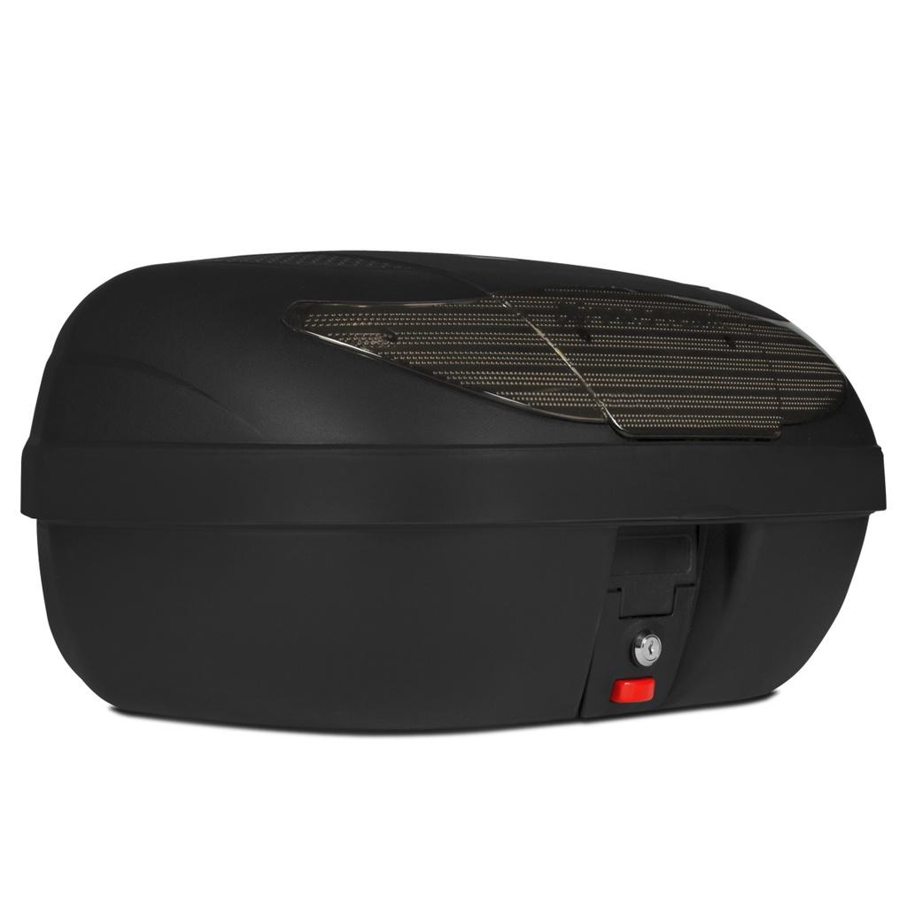 Baú Bauleto De Moto Motoboy 45 Litros 2 Capacetes Lente Fumê PRO Tork